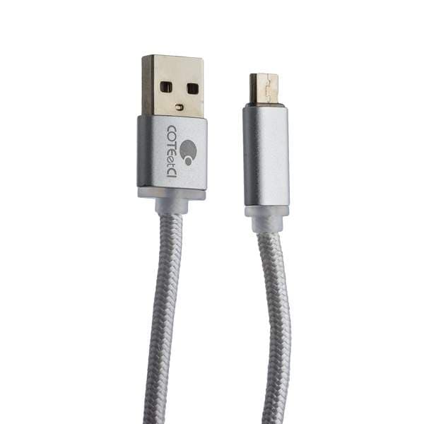 Дата-кабель USB COTECi M23 NYLON series MicroUSB CS2131-3M-TS (3.0m) серебристый