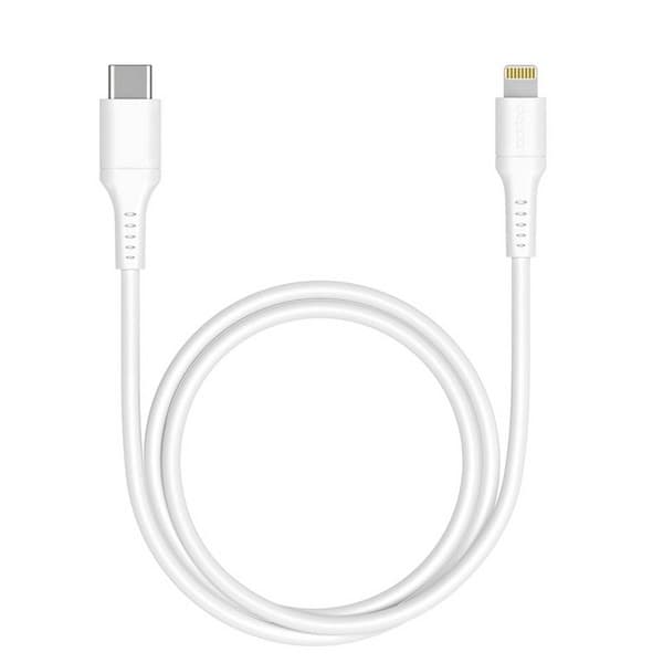 Дата-кабель Deppa Power Delivery (60W) Type-C - Lightning D-72231 (USB 2.0 3A) 1.2м Белый