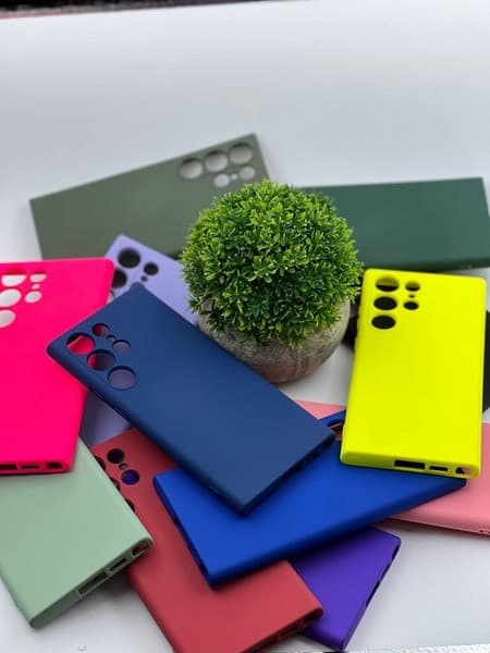 Чехол силиконовый Silicone Cover для Samsung S23 Ultra красный