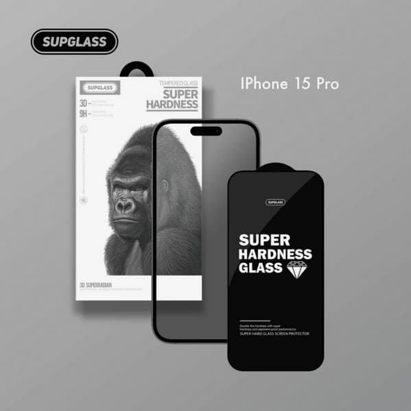 Стекло защитное SupGlass XC-11 (SG-11)  для iPhone 15 Pro (6.1") 0.3mm глянцевое