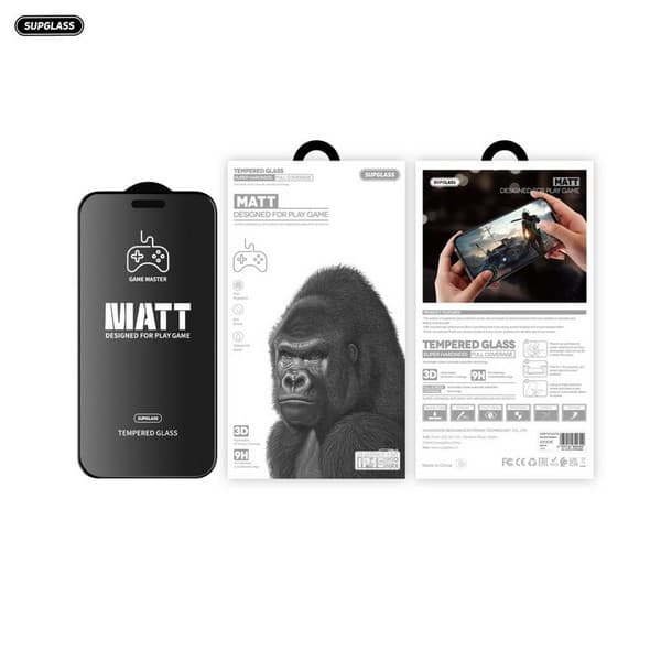 Стекло защитное SupGlass XC-13 (SG-13) MATT Tempered Glass 9H для iPhone 17/ 16 Pro (6.3") Матовое