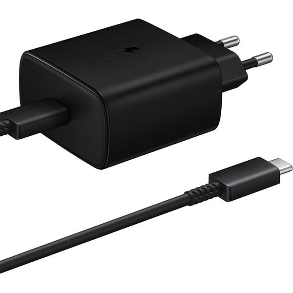 Сетевое зарядное устройство Samsung EP-TA845 45W Type-C Black с кабелем