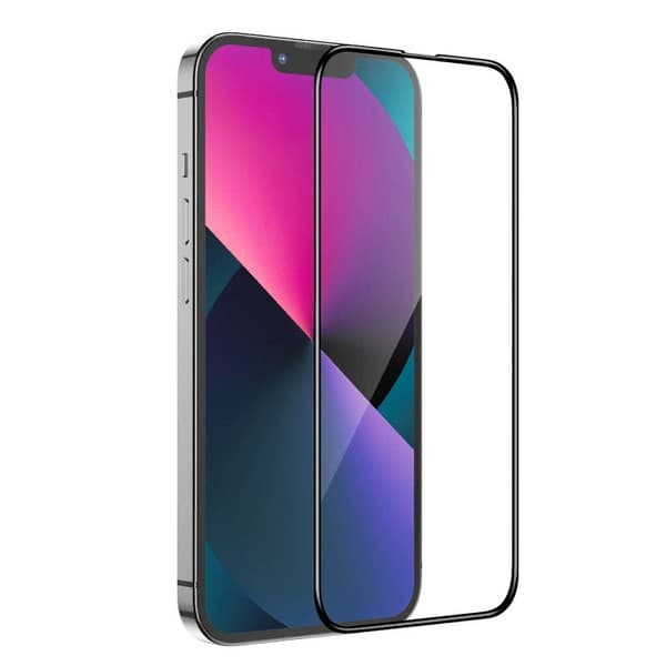 Стекло защитное Hoco Nano 3D A12 Plus узкие силиконовые рамки для iPhone 14 Pro (6.1") Black