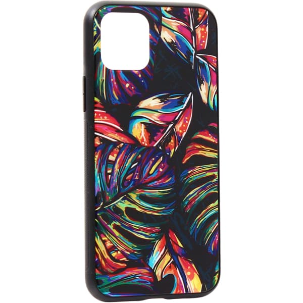 Чехол-накладка закаленное стекло Deppa Glass Case D-87252 для iPhone 11 Pro (5.8") 2.0мм Листья