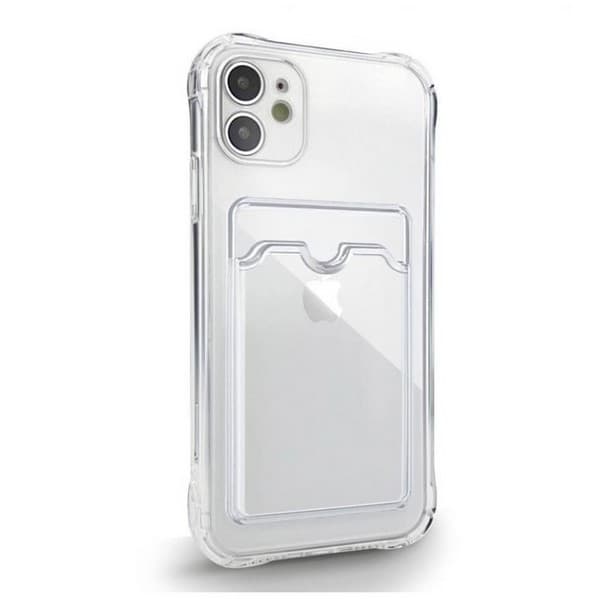 Чехол силиконовый с карманом для iPhone 11 Pro (5.8") Прозрачный