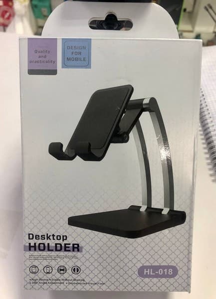 Держатель-подставка Desktop Holder HL-018 для телефона/ планшета универсальный черный