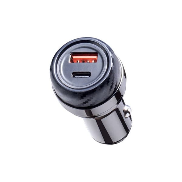 Разделитель автомобильный Deppa USB + Type-C: (PD/QC 3.0 D-11213 52Вт) Графитовый