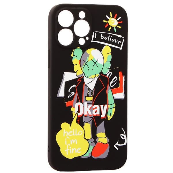Чехол-накладка силикон MItriFON для iPhone 8 Plus/ 7 Plus (5.5") 0.8мм с флуоресцентным рисунком AW J96