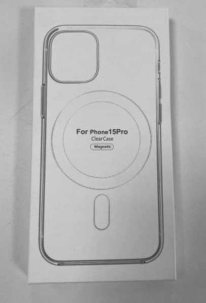 Чехол пластиковый Magnetic для iPhone 15 Pro (6.1") Прозрачный