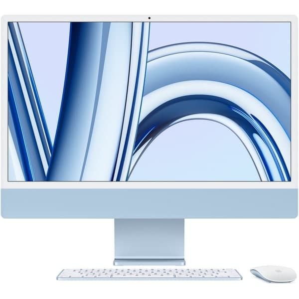 Apple iMac 24" Retina 4,5K 2023 MQRR3 (Apple M3, 10-Core GPU, 8GB, 512GB SSD, синий)