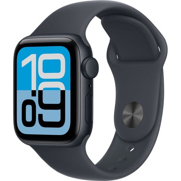 Apple Watch SE 3, 40 mm, Midnight Aluminium Midnight Sport Band SM/ML
