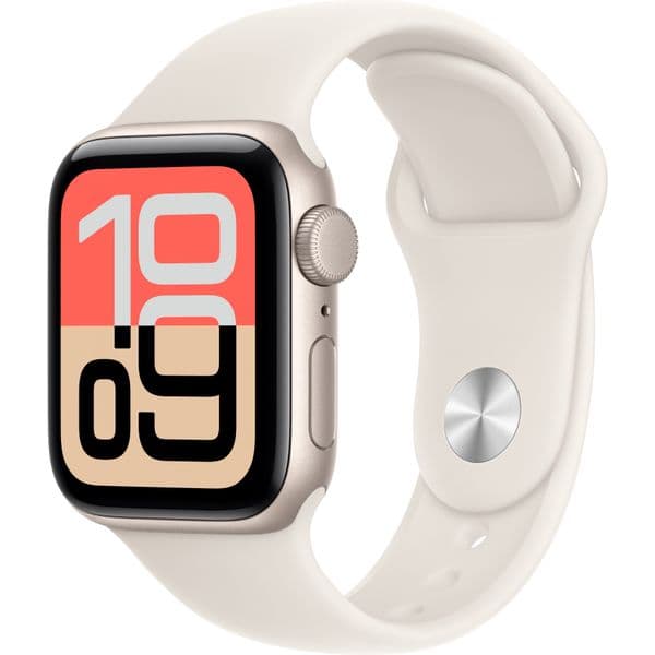 Apple Watch SE 3, 40 mm, Starlight Aluminium Starlight Sport Band SM/ML
