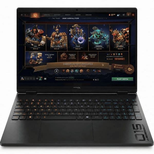 HP HyperX Omen 16 (Ryzen 7, 32 ГБ, 1 ТБ, RTX 5060, 165 Гц, Win 11) Черный