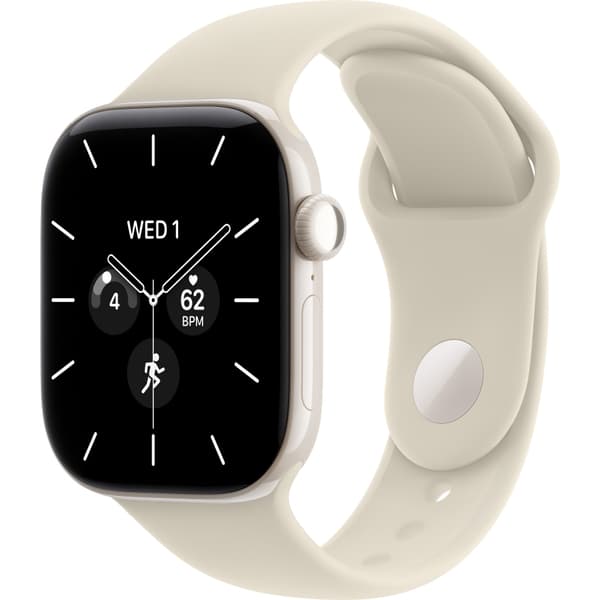 Apple Watch Series 12 42mm GPS + Cellular Pearl White Ceramic Case with Sand Sport Band SM/ML