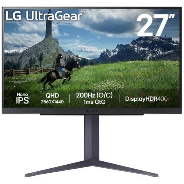 LG UltraGear 27GS85Q-B 27" Black 1ms HDMI, DisplayPort