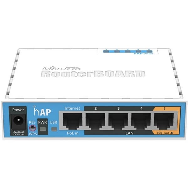 Беспроводной маршрутизатор MikroTik RB951Ui-2nD 802.11n 300Mbps 4xLAN
