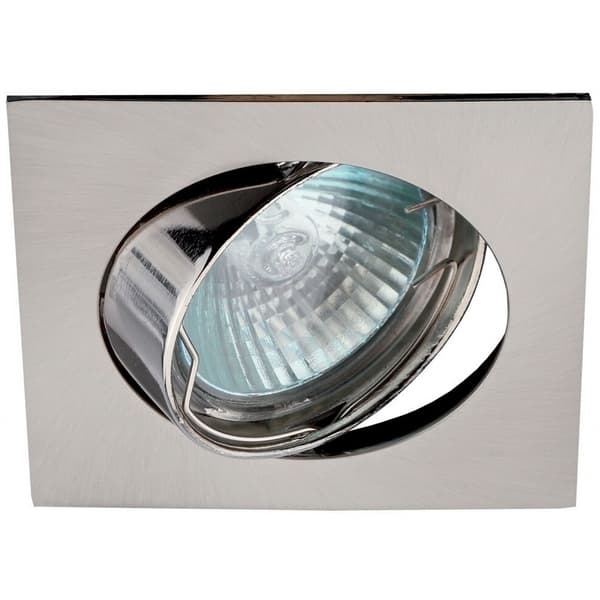 Светильник ЭРА C0043662 KL2A SN MR16 12V/220V 50W сатин никель, квадрат, поворотный