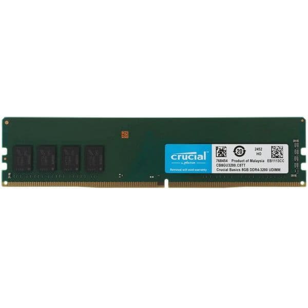 Модуль памяти DDR4 8Gb PC-25600 3200MHz Crucial ( CB8GU3200 )