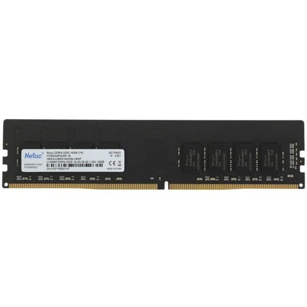Модуль памяти DDR4 16Gb PC-25600 3200MHz Netac ( NTBSD4P32SP-16J )