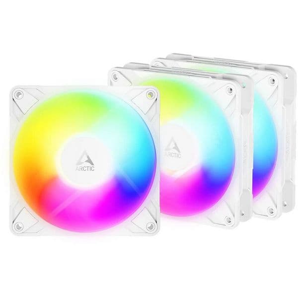 Вентилятор 120мм Arctic Cooling P12 Pro Reverse A-RGB 3-Pack ( ACFAN00334A ) White Ret
