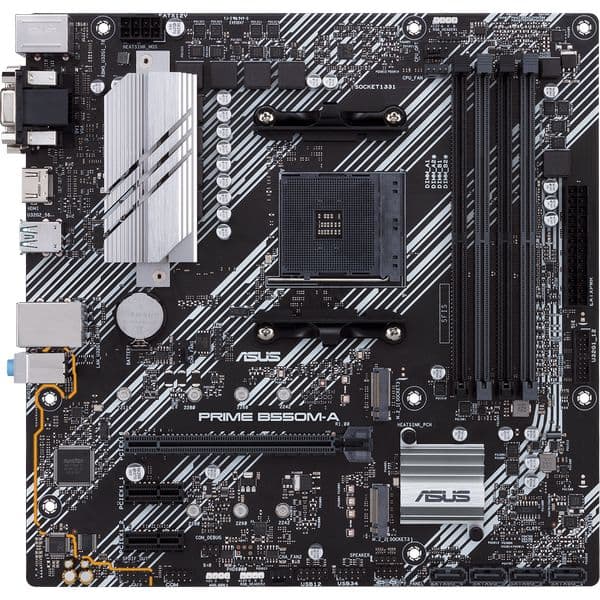 Материнская плата ASUS B550 AM4 DDR4 ( Prime B550M-A ) mATX, Ret