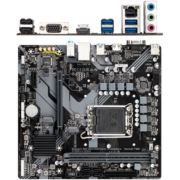 Материнская плата Gigabyte B760 LGA1700 DDR4 ( B760M H DDR4 ) mATX, Ret