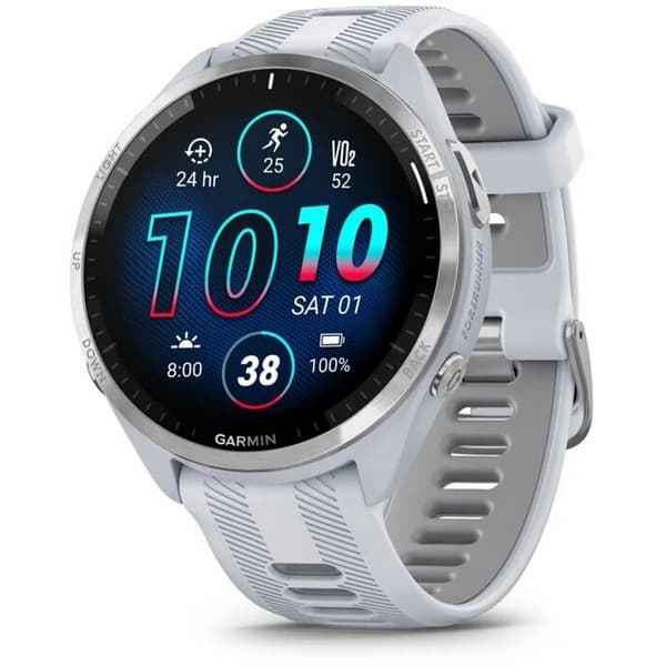 Garmin Forerunner 965 Amoled Silver wt White Band (010-02809-11)