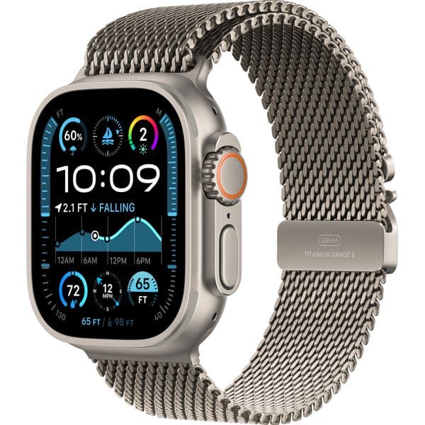 Apple Watch Ultra 2 (2024) GPS + Cellular 49mm S/M/L Natural Titanium Milanese Loop