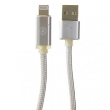 USB дата-кабель COTEetCI M30i Lightning Cable Breathe CS2127-TS (0.2m) Серебристый