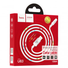 USB дата-кабель Hoco U63 Spirit charging data cable for Type-C (1.2м) (2.4A) Белый