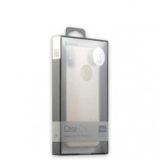 Чехол-накладка силикон Deppa Chic Case с блестками D-85340 для iPhone XS/ X (5.8