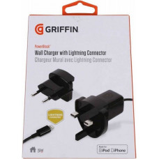 Сетевое зарядное устройство Griffin c разъемом 8-pin Lightning 0.9 м GA36560 (USB: 5W 1A) Черный ORIGINAL