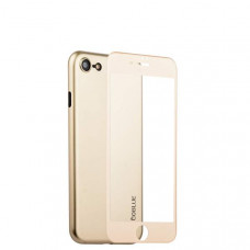 Чехол-накладка супертонкая Coblue Slim Series PP Case & Glass (2в1) для iPhone SE (2020г.)/ 8/ 7 (4.7) Золотистый