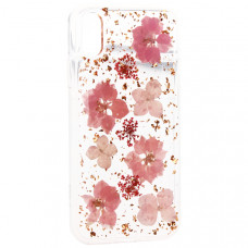 Чехол-накладка силиконовая K-Doo Flowers TPU+Dried Flowers+Lucite для Iphone XS Max (6.5