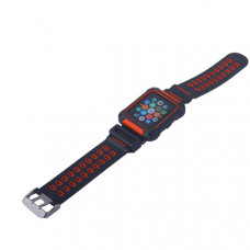 Ремешок COTEetCI W31 PC&Silicone Band Suit (WH5252-BR) для Apple Watch 42мм Черно-Красный
