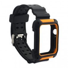Ремешок COTEetCI W39 Integrated Movement Band (WH5268-BO) для Apple Watch 44мм/ 42мм Черно-Оранжевый