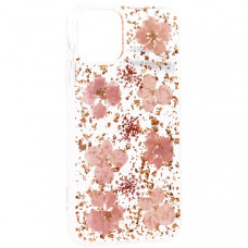 Чехол-накладка силиконовая K-Doo Flowers TPU+Dried Flowers+Lucite для Iphone 11 Pro Max (6.5