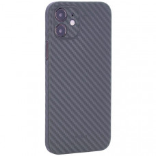 Чехол-накладка карбоновая K-Doo Air Carbon 0.45мм для Iphone 12 (6.1