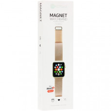 Ремешок из нержавеющей стали COTEetCI W6 MAGNET Band (WH5202-BR) для Apple Watch 40мм/ 38мм Черный - красный