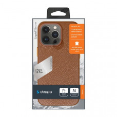 Чехол-накладка кожаная Deppa Leather Case D-88123 для iPhone 13 Pro (6.1