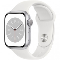 Apple Watch Series 8 GPS 41mm Silver Aluminium/White (серебристый/белый) MP6K3