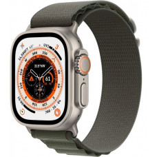 Apple Watch Ultra GPS + Cellular, 49mm Titanium Case with Green Alpine Loop (зеленый)