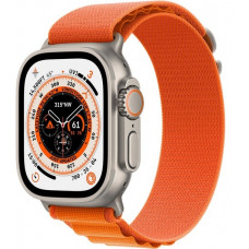 Apple Watch Ultra GPS + Cellular, 49mm Titanium Case with Orange Alpine Loop (оранжевый)