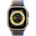Apple Watch Ultra GPS + Cellular, 49mm Titanium Case with Blue/Gray Trail Loop (синий/серый)