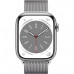 Apple Watch Series 8 GPS + Cellular 45mm Steel Case, silver milanese (серебристый) ML783