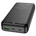 Аккумулятор внешний универсальный Hoco J87A 20000 mAh Tacker PD20W+QC3.0 power bank (USB:5V-3.0A Max) Черный