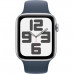 Apple Watch SE 2023 GPS 44mm S/M/L Silver Aluminium/Blue (серебристый/синий)