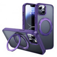Чехол пластиковый Hoco AS1 Rotating magnetic case для iPhone 15 Plus (6.7