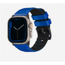 Ремешок силиконовый Uniq LINUS AIROSOFT SILICONE для Apple Watch 49/45/44/42, цвет синий (RACING BLUE)