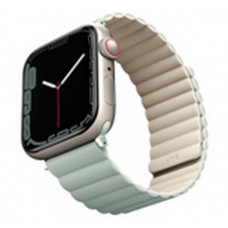 Ремешок силиконовый Uniq REVIX для Apple Watch 49/45/44/42, цвет шалфей/бежевый (SAGE/BEIGE)